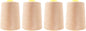 Mandala Crafts 4 Pack of Serger Threads Cones Spools - 20S/2 24000 Yards Polyester Nude Threads for Sergers Machine and Overlock Quilting Sewing Machine