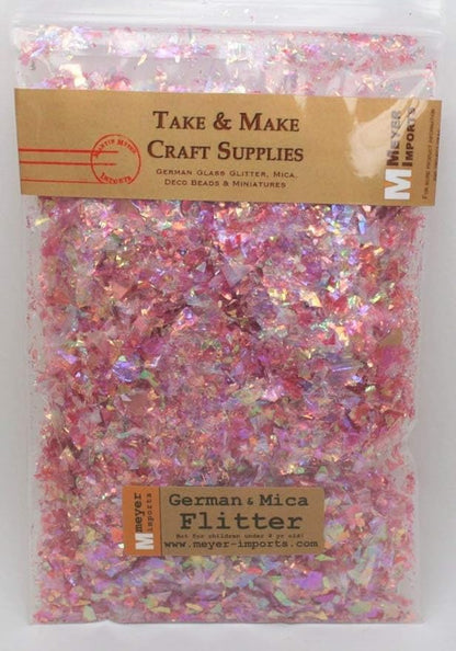 Red-Iridescent Ice Flakes- Iridescent Ice Glitter Flakes for Nail Art - Lightweight Holographic Polyester - 311-4338 - 1/2 oz (14 grams)
