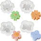 4 Pack Candle Molds for Candle Making, Moldes para Velas, Flower Molds Silicone Candle Molds for DIY Scented Candle, Soy Wax, Cake, Soap, Resin Casting Craft Making