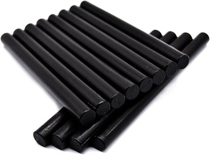 Black Large Sealing Wax Sticks for Hot Melting Glue Gun - Pack of 12 - Homemade Wax Seals for Thanks Card Envelope, Event Party Invitation, Hallowen Decors