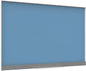 U Brands Magnetic Glass Dry-Erase Board, 36" x 48" Inches, Blue Surface, White Aluminum Frame