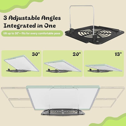 2000 Pieces Puzzle Board 3-in-1 Double-Sided & Rotating & Tilting, Plastic Puzzle Table with Sorting Boxes and PVC Cover, Portable Lazy Susan Jigsaw Puzzle Board for Adults, Gray Green
