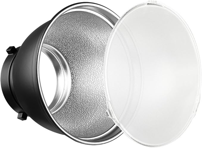 7" Standard Reflector Lamp Shade Dish Diffuser with 20° /40°/ 60° Honeycomb Grid White Soft Cloth for Bowens Mount Studio Strobe Flash Light Speedlite