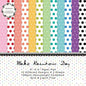 Pattern Paper Pad 6x6 - Spring Summer Brights Basics Spots Scrapbooking Card Making Craft, Single-Sided Scrapbook Premium Paper Collection, Cute Origami Paper Decoration Supplies – 24pcs