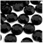 The Crafts Outlet 72pc Flatback Acrylic Rhinestones Round 20mm - Jet Black