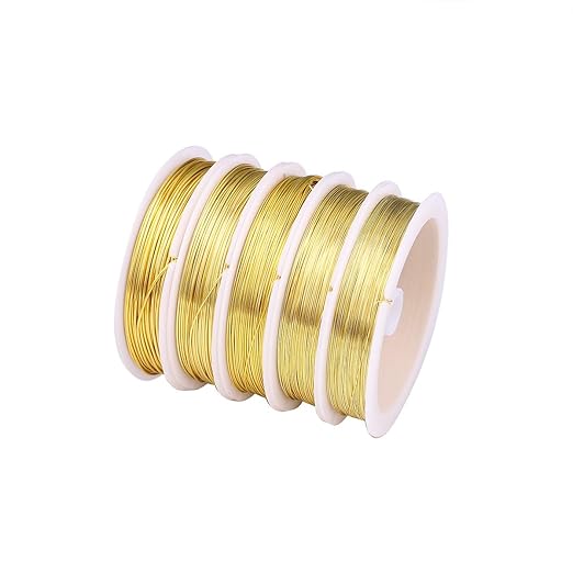 Gold Copper Wire 0.3mm Bead Cord for Bracelet Necklace Charm Beading Jewelry Making 54yard