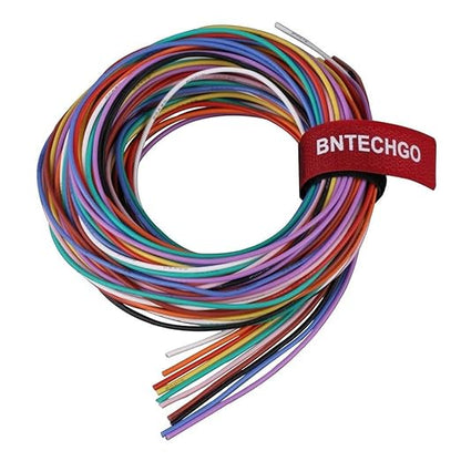 BNTECHGO 22 Gauge Silicone Wire Kit 10 Color Each 5 ft Flexible 22 AWG Stranded Tinned Copper Wire