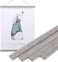 Artmag Magnetic Poster Hanger Frame, 17x22 17x24 17x31 Light Wood Wooden Magnet Canvas Artwork Print Poster Hangers Frames Hanging Kit (Grey, 17")