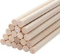 Wooden Dowels Round Wood Dowel Rods 3/8 x 15 Inch, 20PCS Macrame Dowel Wooden Sticks for Crafts, Unfinished Hardwood Sticks for Arts and DIYers, Crafting, Tiered Cake Support and Wedding Ribbon Wands