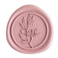 PONATIA 50 Pcs Dusty Rose Wax Seal Stickers - Eucalyptus Leaf, Perfect for Wedding Invitations, Gift Wrapping & More