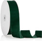 1.5" X 20 Yards Forest Green Velvet Ribbon for Christmas Tree Wreath Decoration Handmade Crafts Ornaments Gift Wrapping & Bow Making