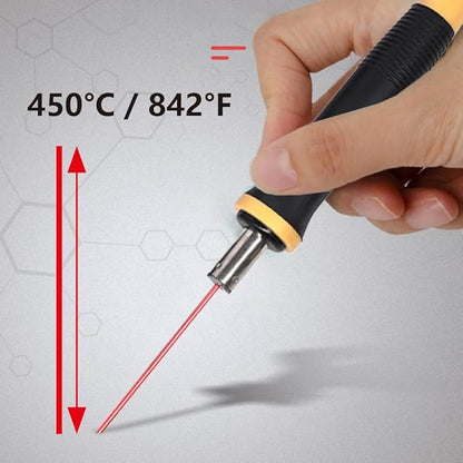Foam Cutter Hot Wire Electric Styrofoam Cutting Pen Tool | Higher Temperature | 2 Needle | Heat-Insulated Handle | for Eva Foam Board