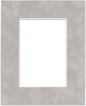 8x10 Mat Bevel Cut for 5x8 Photos - Acid Free Light Grey Suede Precut Matboard With Backing Board and Crystal Clear, Self Seal Photo Mat Bag - For Pictures, Photos, Framing - 4-ply Thickness