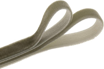 Vintage Sage Green Velvet Ribbon Christmas Ribbon for Gift Wrapping Crafts Christmas Tree Ornaments Garland Decorations, 5/8 Inch X 25Yd