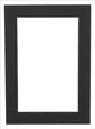 5x7 Mat for 8.5x11 Frame - Precut Mat Board Acid-Free Textured Black 5x7 Photo Matte For a 8.5x11 Picture Frame, Premium Matboard for Family Photos, Show Kits, Art, Picture Framing, Pack of 1 Mat