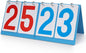 Scoreboard Score Keeper Flip Flipper, Waterproof Plastic Cards, Premium Manual Score Board for Cornhole, Basketball, Volleyball, Table Tennis and Multi-Sport Games