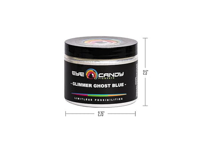 Eye Candy Pigments Premium Ghost Mica Powder - Glimmer Ghost Blue (50gr) - for Epoxy, Resin, Soap, Paint, Woodworking, Acrylic Pouring, Bath Bombs, Fishing Lures - DIY Arts and Crafts Additive