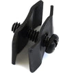 Gridwall Joining Clip Connectors for Grid Panels, Powder-Coated or Chrome Plated Steel (Quantity 10) (10, Black)