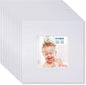 Egofine 8x8 White Picture Mats, Frame Mattes for 6x6 Pictures, Acid Free, 1.2mm Thickness, with Core Bevel Cut - Pack of 14