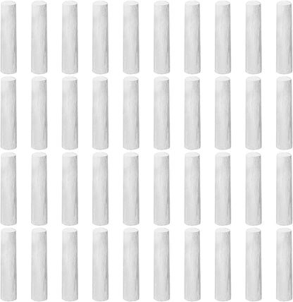 40 Pcs Sidewalk Chalks for Kids Non Toxic Jumbo Chalk for Party Gift Outdoor Art Classroom Play Painting (White)