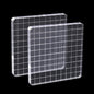 2Pcs Clear Stamp Blocks Set, Square 4 x 4 Inch Acrylic Blocks for Stamping With Grid Lines, Scrapbooking Crafts Tools