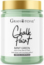 GRANOTONE Chalk Paint for Furniture | Matt-Finish Water-Based Acrylic Paint for Wood, Walls, Metal, Glass, Paper, Fabric Canvas | Maximum Coverage Chalk Paint for Kids & Adults, 500 Ml (MINT)