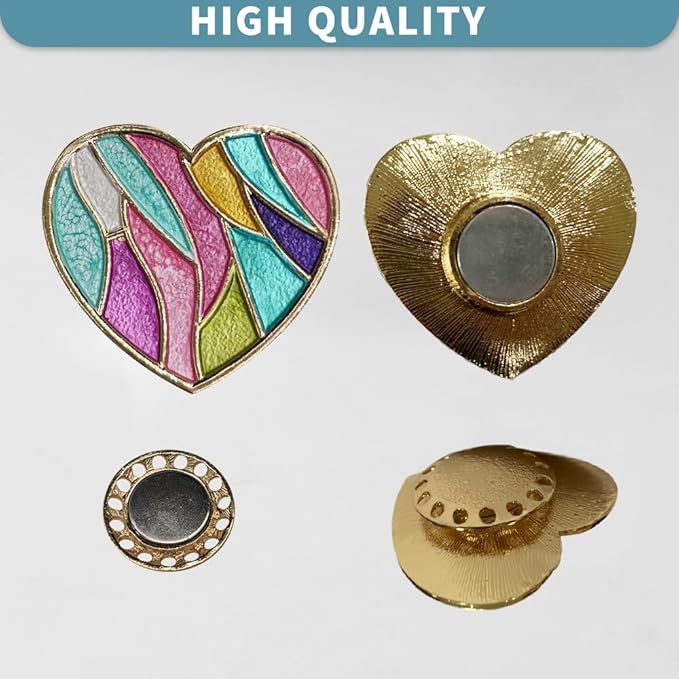 Magnetic Needle Minder Magnet Embroidery Accessories and Supplies Embroidery Needle Holder Cross Stitch Holder Needlework Supplies (Cardinal) (Love)