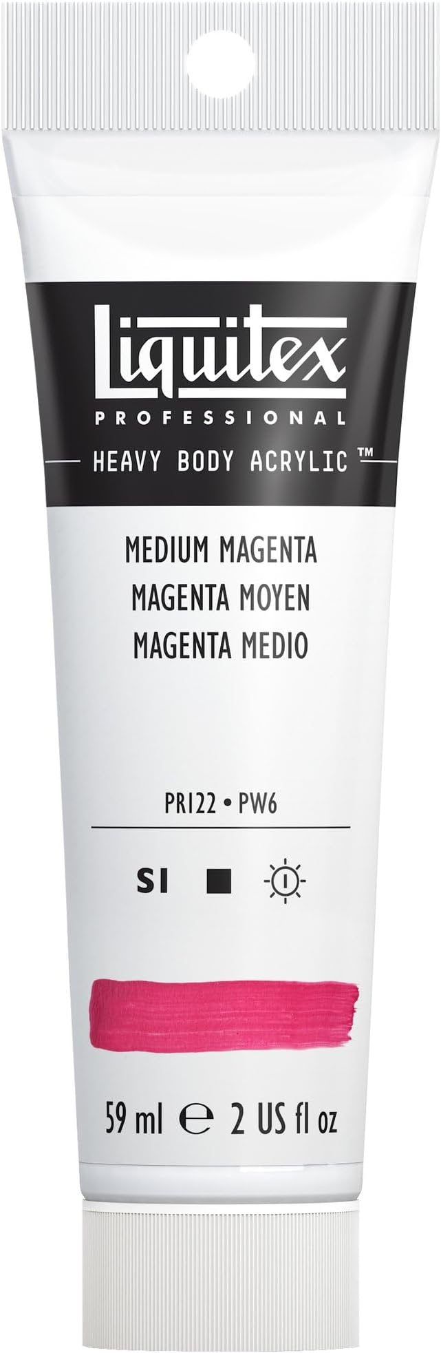 Liquitex Professional Heavy Body Acrylic Paint, 2-oz (59ml) Tube, Medium Magenta