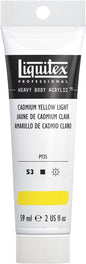 Liquitex Professional Heavy Body Acrylic Paint, 2-oz (59ml) Tube, Cadmium Yellow Light