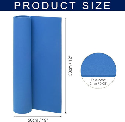 MECCANIXITY Foam Sheets Crafts 19x12 Inch 2mm EVA Craft Foam Paper Foam Sheets for Crafts Projects DIY Cosplay Modeling, Dark Blue