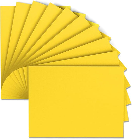 MEARCOOH Yellow Foam Sheets Crafts 9x12 Inch 2mm Eva Color Craft Foam Paper for Crafts Project Preschoolers Classroom Scrapbooking DIY Cosplay(10 Sheets)