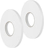 Double Sided Foam Tape 0.5In x 52.5FT 2 Pack, Mounting Tape Heavy Duty, Strong Adhesive Weatherproof Seal Strips for DIY Craft Picture Poster, Car & Gap Filling Mountings, Home Office Decor (White)