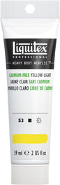 Liquitex Professional Heavy Body Acrylic Paint, 2-oz (59ml) Tube, Cadmium Free Yellow Light