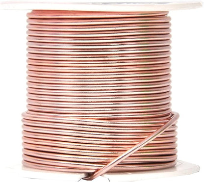 Mandala Crafts 14 Gauge Anodized Aluminum Craft Wire for Jewelry Making – 330 FT Colored Flexible Rose Gold Combo Wire - Bendable for Bonsai Armature Crafting Sculpting