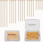 150pcs 18K Gold Filled Flat Head Pins Non Tarnish Craft Earring Bracelet Jewelry Making Accessories Supplies (30mm (1.18in), Gold-Flat Head Pin)