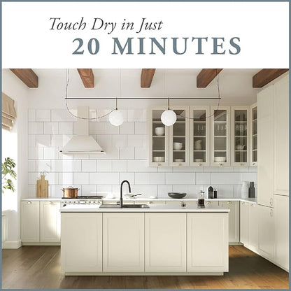 AMY HOWARD AT HOME Chalk-Based One Step Paint for Furniture, Cabinetry, Decor, Finish, and More | No Stripping, Sanding, or Priming | Ultra-Light Base | 16 Ounce | Almond Daze