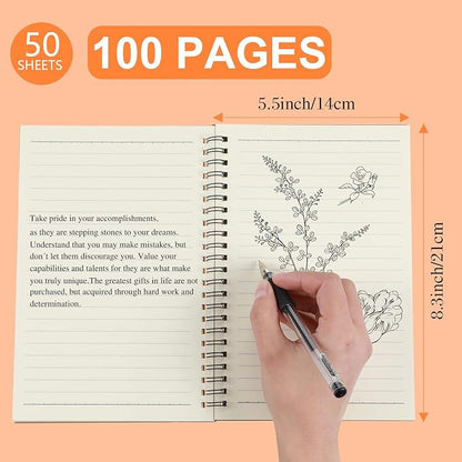 Yahenda 72 Pcs Spiral Notebook Bulk A5 Journal Lined 8.3'' x 5.5'' Writing Composition Paper Small Notepad Subject Notebook for Students Office Business Back to School Supplies (Multi Color)