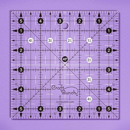 Non-Slip Square Quilt Template Ruler (5.5"x 5.5")