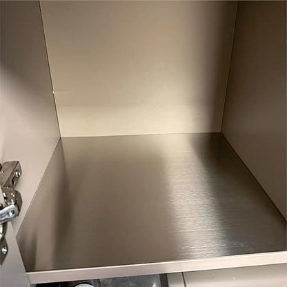 316L Stainless Steel Sheet 8x8x0.031 (23 Ga) 2 Pack, Brushed Metal Plates for Home DIY, Jewelry Making, Model Building - Rust Resistant, Cut-to-Size Ready