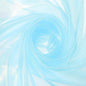 MECCANIXITY Iridescent Sheer Organza Fabric, 2 Yards x 59 Inches Solid Laser Holographic Shiny Fabric Organza Cloth for Wedding, Curtains, Costume, Photo Background, Light Blue