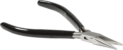The Beadsmith Chain Nose Pliers – Extra Fine Tips – 4.5 inches (114mm) – PVC Grip Handle with Double Leaf Springs – Jewelry Making Tool for Creating Bracelets, Earrings and Necklaces