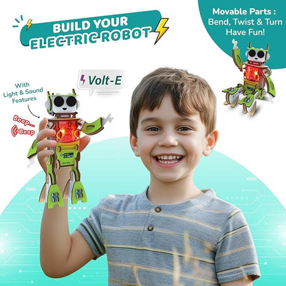 Smartivity Electro Play Lab for Kids Ages 8, 9, 10, 11, 12, 13, 14 Years Old I Electricity Kit with 9 Circuits Experiements & DIY Robot | STEM Science Project Kit | Birthday Gift for Boys & Girls