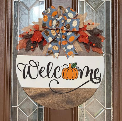 Fall Stencils Thanksgiving Stencils Autumn Hello Pumpkin Happy Harvest Stencil Templates for Painting on Wood Wall Door Mats Fabric
