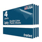 Trotec TroLase | 12"x20"x1/16", 4 Pcs | Blue/White | 2 Ply | Modified Acrylic | Laser Engraving Double Color Plastic Sheet | Engraving Blanks for Laser, Saw, Guillotine | Made in USA