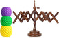Bhartiya Handicrafts Rosewood Table Top Yarn Swift | Hand Operated Yarn Winder Swift | Yarn Winder for Swift Winding Lines (Design 2)