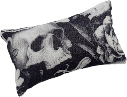 Emery Pincushion for Sewing - Filled with Abrasive Emery Sand - Handmade in USA (2"x3", Skull)