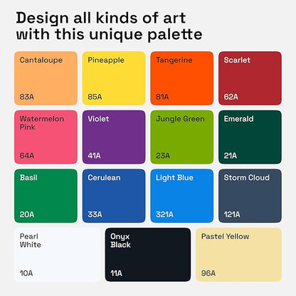 ARTISTRO 15 Acrylic Paint Pens, Art Set Acrylic Paint Markers, Fabric Markers for Textile, Canvas, Rock, Glass, Wood, Paper, Pumpkin, DIY for Kids and Adults