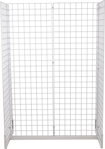 Gridwall Joining Clip Connectors for Grid Panels, Powder-Coated or Chrome Plated Steel (Quantity 10) (10, Black)