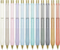 Linbsunne Ballpoint Pens Black Ink Pen 1.0mm Medium Point with Super Soft Grip(12-count)