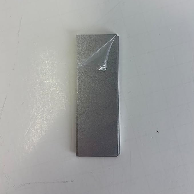 Blank Metal Plates for Laser Engraving - 4 Pack | Aluminum Sheets 0.020" Thick | CO2, Diode, Fiber Laser Compatible | Multiple Sizes & Colors (Silver (engraves black), 1.5x3 inch)